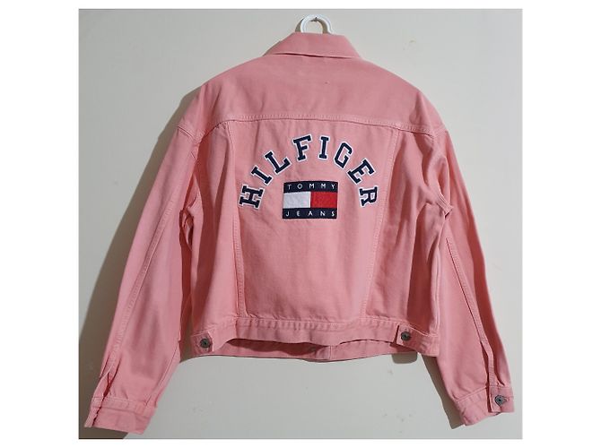 Chaqueta Tommy Hilfiger Tommy Jeans rosa de algodón - vista 2