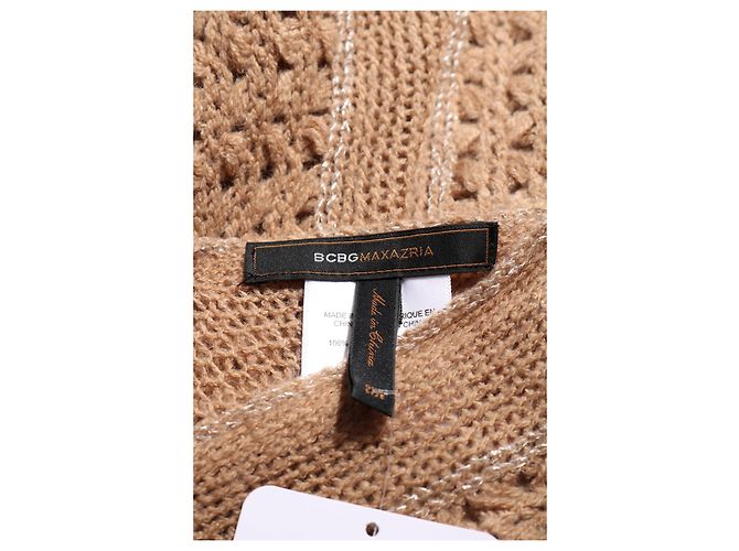 Poncho Bcbg Max Azria Marrone Argenteo Acrilico Argento - vista 3