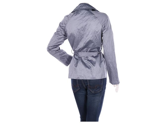 Gabardina corta DKNY gris - vista 2