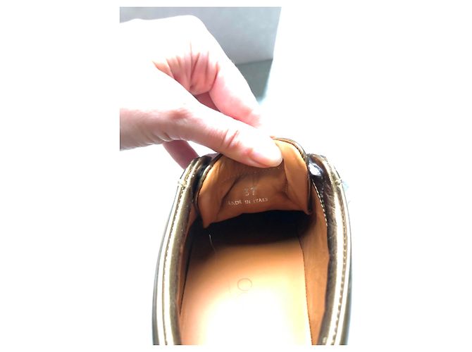 Sneakers Jimmy Choo Miami oro bronzo in pelle D'oro - vista 7