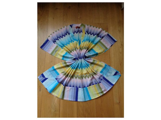 Caftano Missoni Mare Sunset a zigzag multicolore - vista 4