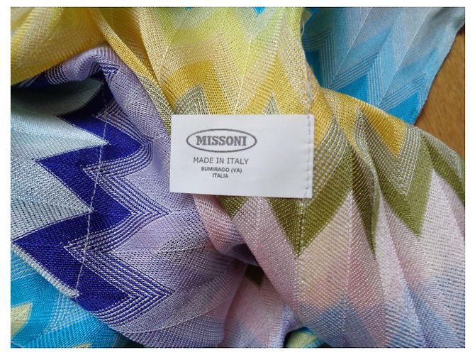 Caftano Missoni Mare Sunset a zigzag multicolore - vista 6