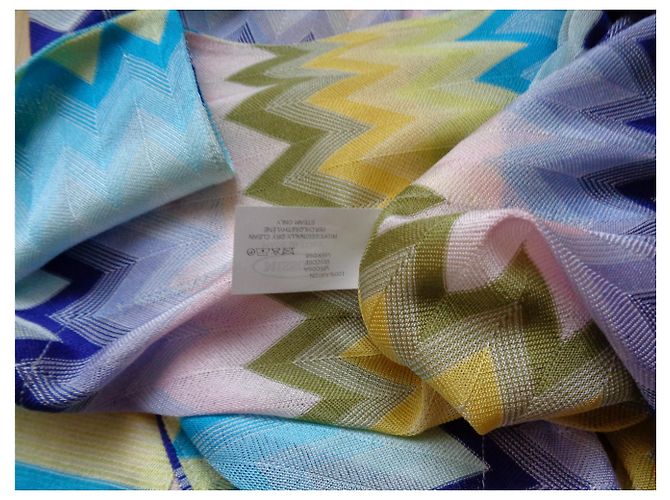 Caftano Missoni Mare Sunset a zigzag multicolore - vista 7