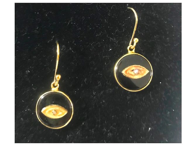 Ileana Makri All Seeing Eye Nero D'oro - vista 7