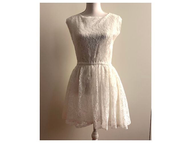 Autre Marque D.vestido de encaje blanco dikate - vista 10