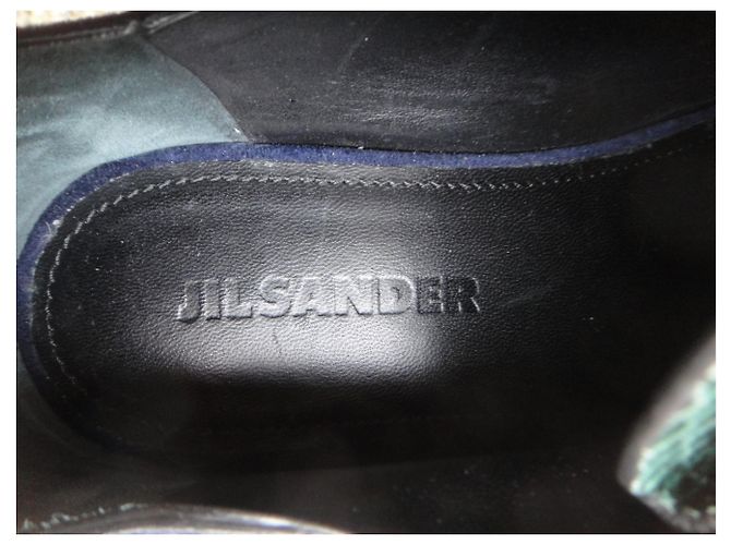 derby a zeppa Jil Sander p 36 1/2 Condizioni come nuove Blu - vista 2
