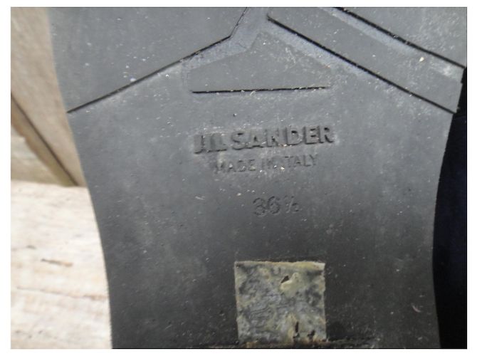 derby a zeppa Jil Sander p 36 1/2 Condizioni come nuove Blu - vista 9