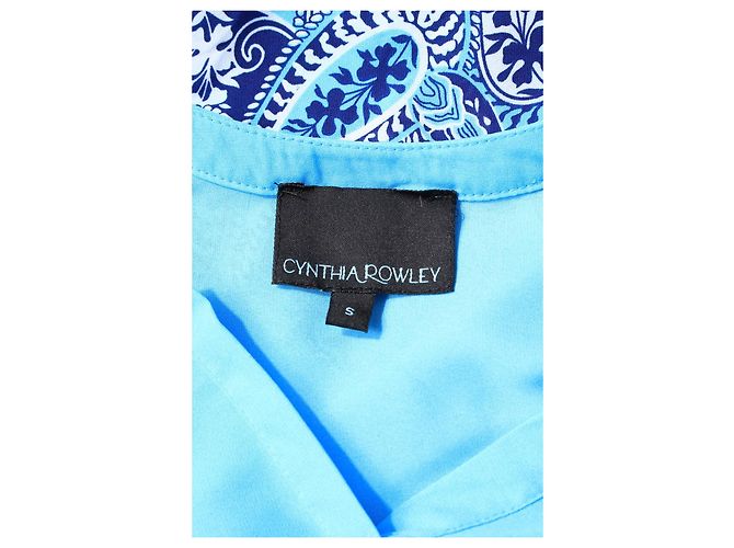 Blusa Cynthia Rowley Blanca y Azul de Poliéster Talla S Blanco - vista 3