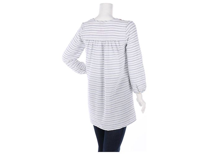 Blusa túnica oversize de algodón J.Crew Blanco Multicolor - vista 5