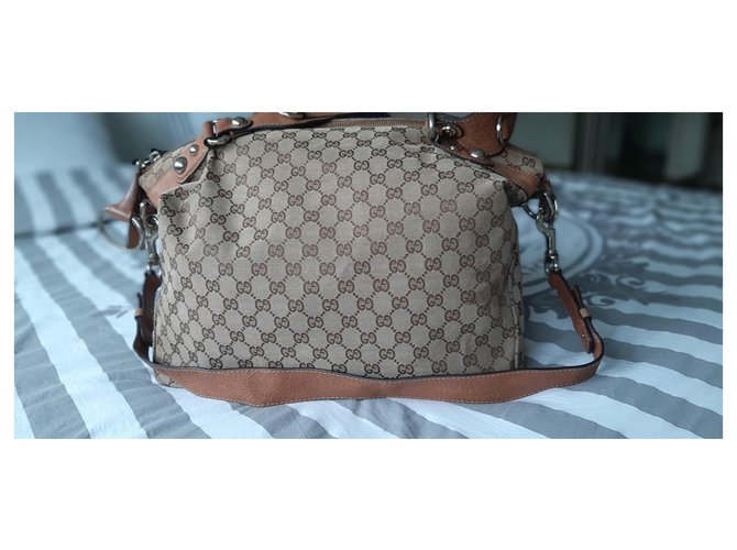 Borsa Gucci in tessuto - vista 4