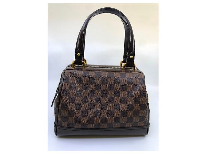 Borsa Louis Vuitton Knightsbridge in tela e pelle marrone - vista 2