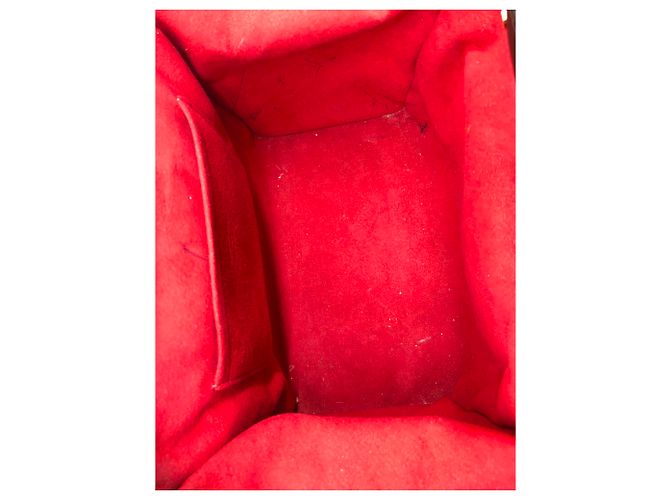 Borsa Louis Vuitton Knightsbridge in tela e pelle marrone - vista 22