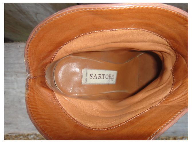 botas vaqueras Sartore p 38 1/2 Marrón claro - vista 2