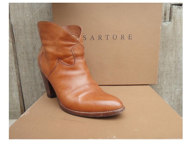 botas vaqueras Sartore p 38 1/2 Marrón claro - vista 8