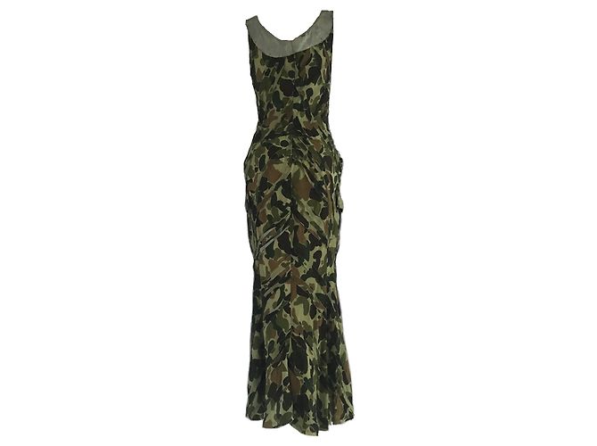 Vestido assimétrico de camuflagem de Junya Watanabe - vista 2