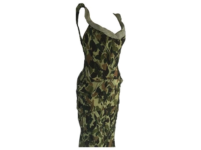Vestido assimétrico de camuflagem de Junya Watanabe - vista 7