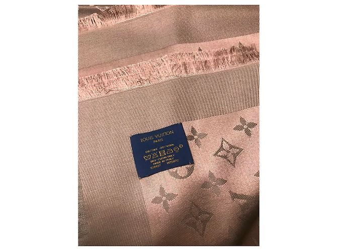 Scialle Louis Vuitton cappuccino Marrone Cioccolato - vista 2