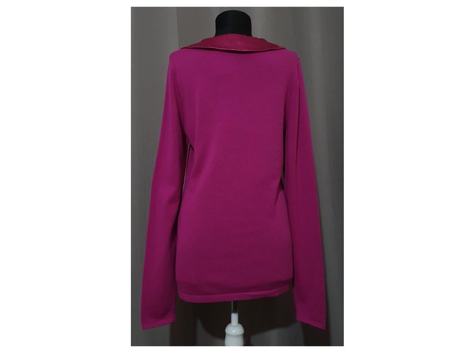 Elie Tahari Baumwollpullover Lila Größe M - Ansicht 4