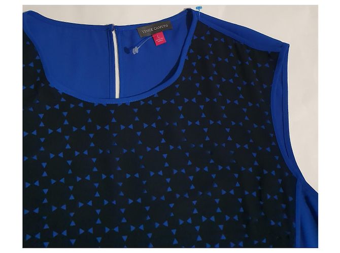 Top chaleco azul Vince Camuto - vista 2