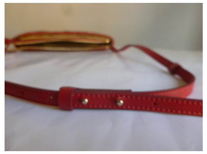 Autre Marque Borsa a mano in vera pelle Rosso - vista 10