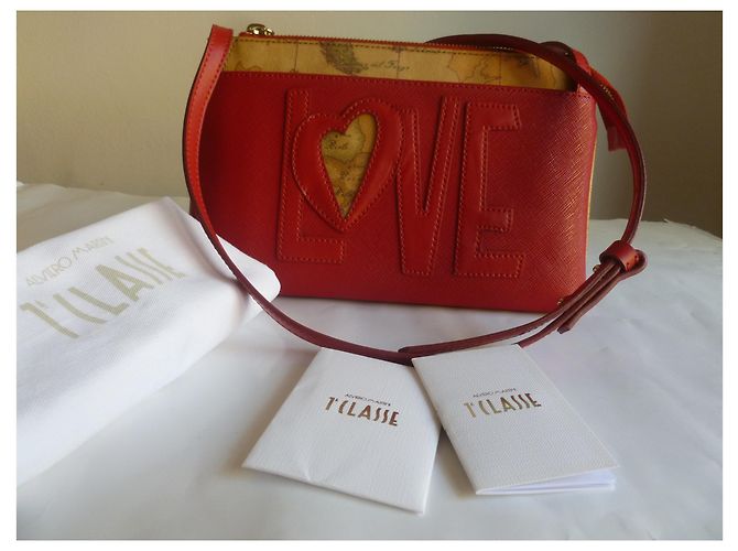 Autre Marque Borsa a mano in vera pelle Rosso - vista 4