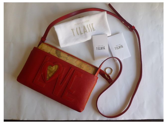 Autre Marque Borsa a mano in vera pelle Rosso - vista 8