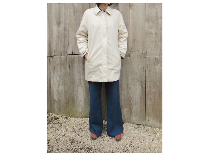 Chubasquero corto Burberry 38 Blanco roto - vista 2