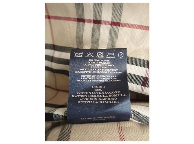 Chubasquero corto Burberry 38 Blanco roto - vista 6