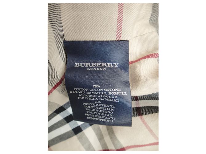 Chubasquero corto Burberry 38 Blanco roto - vista 7