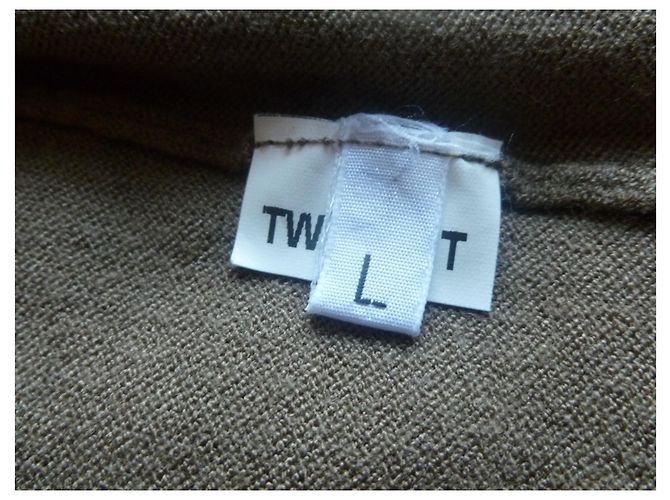 Twin Set abito midi in pura seta e viscosa Taupe - vista 12