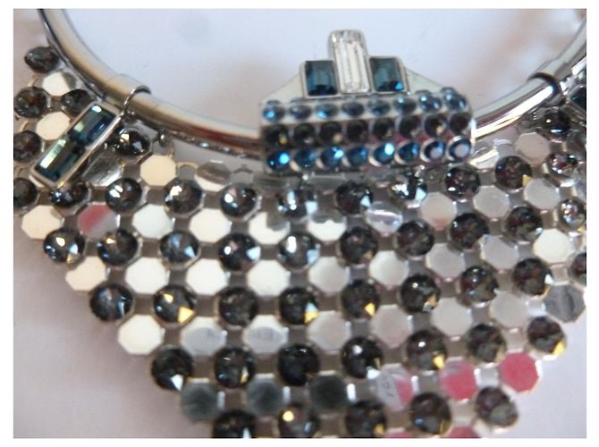 Swarovski Orecchini a cerchio impreziositi da cristalli Metallico - vista 9