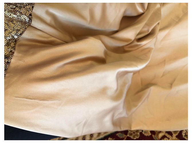 Just Cavalli Seidenkleid in Creme figurbetont Roh - Ansicht 2