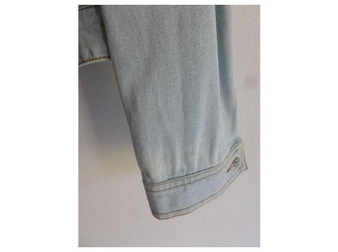 Luisa Spagnoli Giacca in denim decorato con cristalli Blu chiaro - vista 7