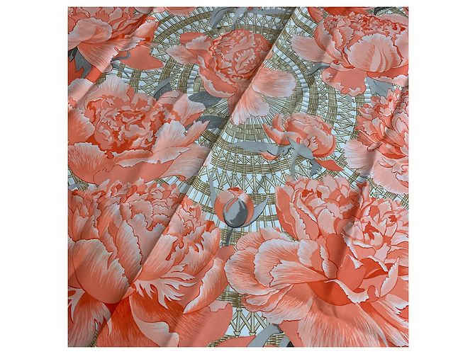 Hermès peonias Coral - vista 4