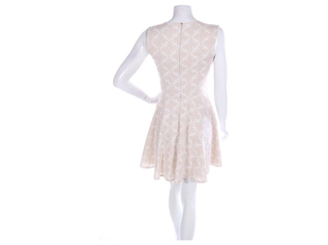 Vestido Diane Von Furstenberg Blanco y Beige de Algodón - vista 2