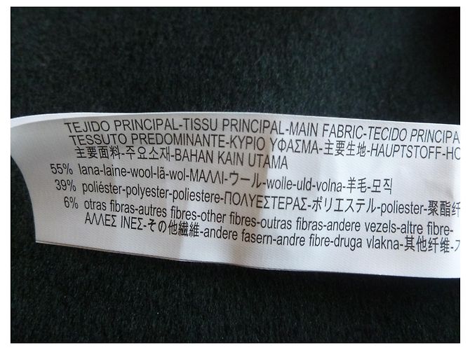 Zara Wool Blend Oversized Coat Black M - view 7