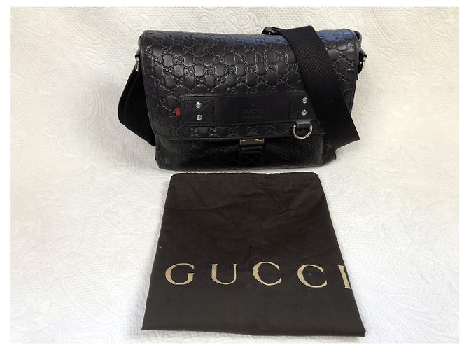 Gucci Signature - bolsa de couro Preto - vista 2