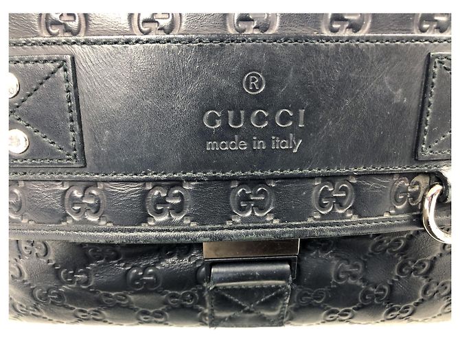 Gucci Signature - bolsa de couro Preto - vista 3