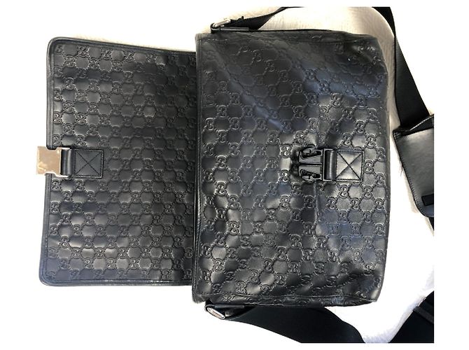 Gucci Signature - bolsa de couro Preto - vista 7