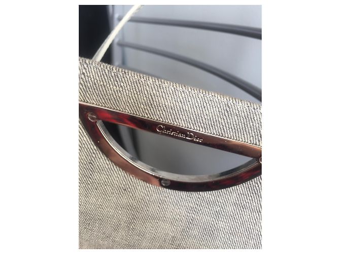 Autre Marque Clutch Posette in cotone color carne - vista 3