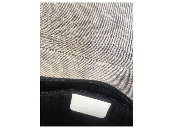 Autre Marque Clutch Posette in cotone color carne - vista 4