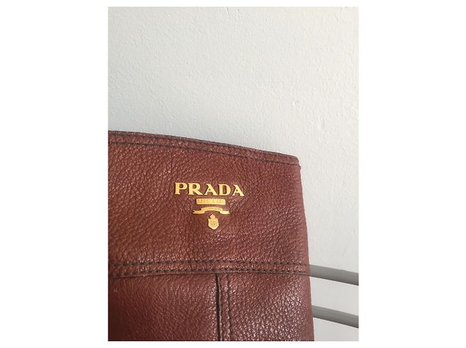 Prada Lederstiefel Caramel Größe 35 Karamell - Ansicht 2