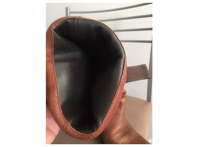 Prada Lederstiefel Caramel Größe 35 Karamell - Ansicht 9