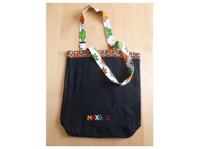 Borsa shopper in tela Max & Co Nera Nero - vista 2