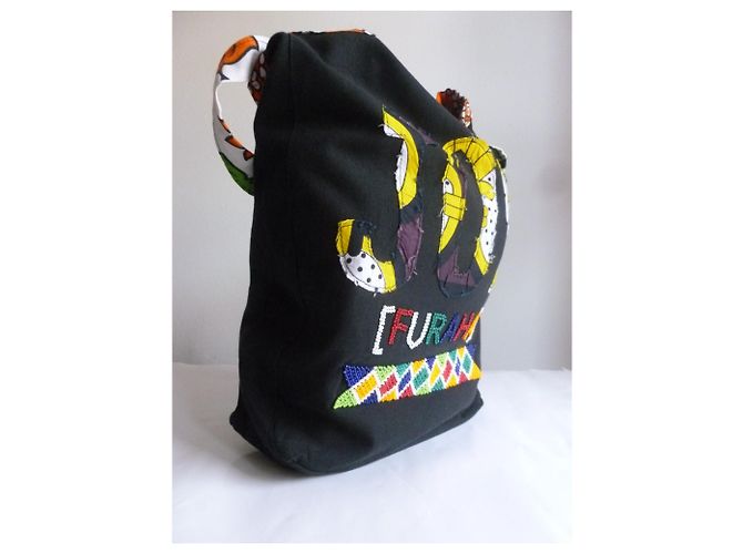 Borsa shopper in tela Max & Co Nera Nero - vista 7