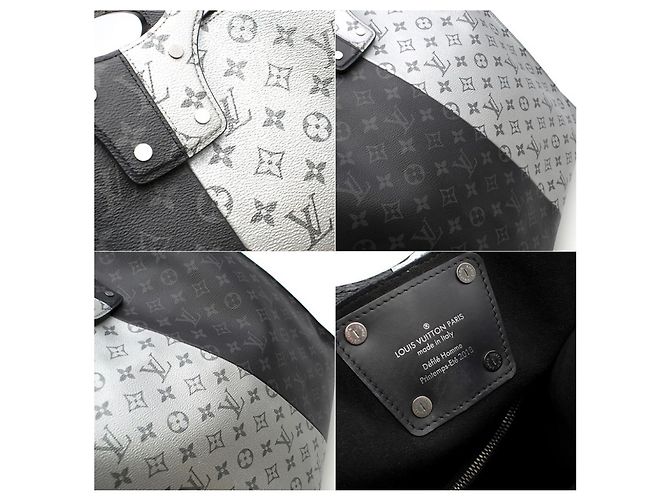 Louis Vuitton Porte-documents Tote Split en cuir Multicolore - vue 8