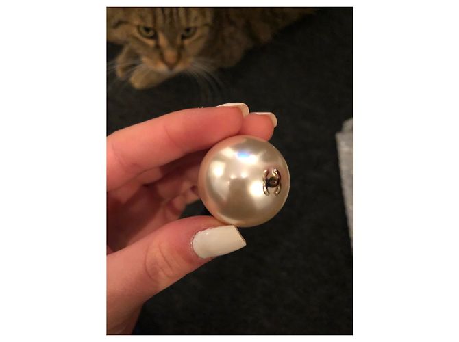 Chanel, Pelo querido Plata Blanco Blanco roto - vista 5