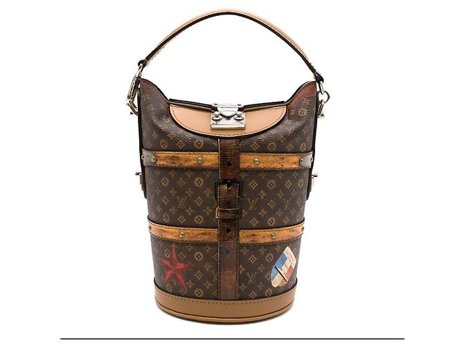 Borsa Louis Vuitton Duffle Bag Time Trunk in pelle Multicolore - vista 2