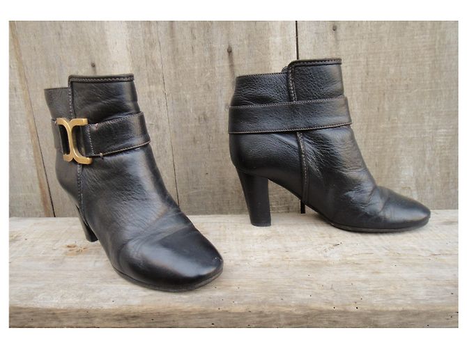 Stivali Chloé in pelle neri 36 Nero - vista 3