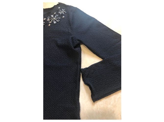 Blusa Dolce & Gabbana de algodón negro con gemas - vista 5